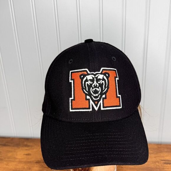 Georgia Mercer Bears Nike Dri Fit  Embroidered Adjustable Campus Black Cap Hat - Picture 3 of 8